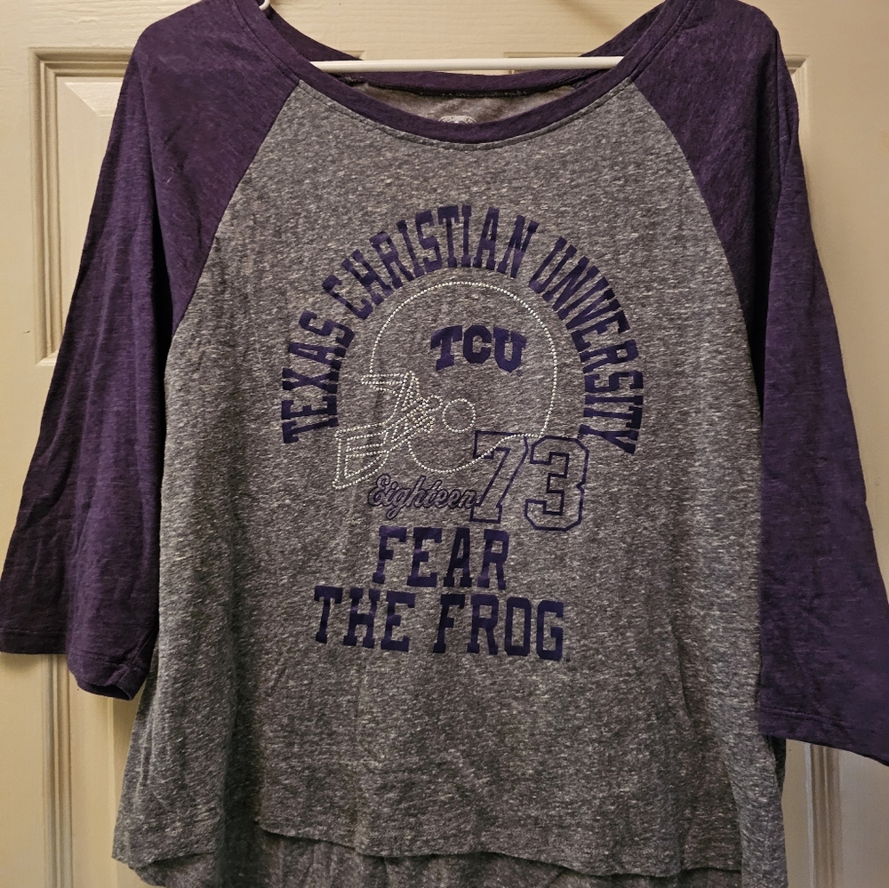 TCU Rivalry Threads Heathered Purple and Gray Shirt